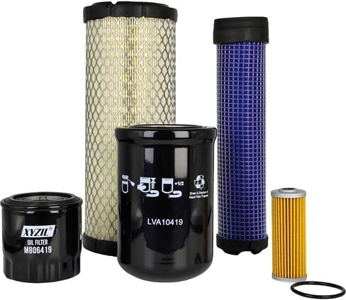 LVA21198 Maintenance Filter Kit Compatible with John Deere 4200 4300 4400 Compact Utility Tractor M131802 M131803 M806419 MIU804763 LVA10419 Engine Hydrostatic Transmission Oil Air Fuel Pak in Saudi Arabia