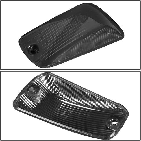 Auto Dynasty متوافق مع GMC C/K Series 1500-3500 5 X LED عدسة إضاءة علوية لسقف الكابينة - مصابيح (مبيت كروم أصفر LED) in Saudi Arabia