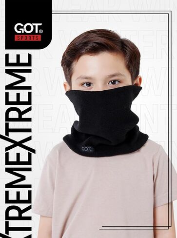 GOT Sports Kids Neck Warmer - Polar Fleece Ski Mask for Boys Girls - Double-Layer Scarf (Ages 3-6) in Kuwait