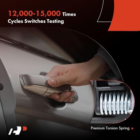 مقبض باب خارجي أمامي أو خلفي يمين للراكب A-Premium متوافق مع شيفروليه إمبالا 2006-2013، إمبالا المحدودة 2014-2016 وبويك لاكروس 2005-2009، لوسيرن، ألور، أسود ناعم in Saudi Arabia