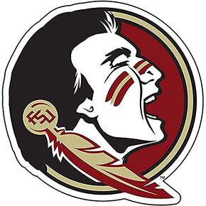 Dixie Dawgs Florida State 12" Auto Magnet FSU Seminoles Head