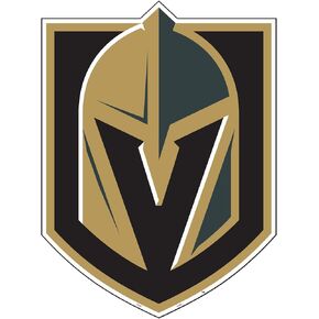 NHL Vegas Golden Knights 12" Vinyl Magnet12 Vinyl Magnet, Black & Gold,