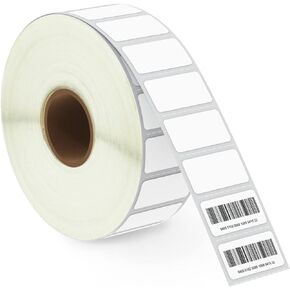 BETCKEY - 1" x 0.5" (25 mm x 13 mm) Small Labels Compatible with Zebra & More Label Printer,Premium Adhesive & Perforated [10 Rolls, 24300 Labels]