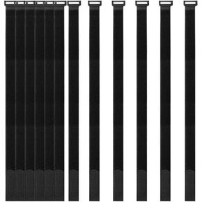 YiwerDer [12 Pack] 1 x 24" Hook and Loop Reusable Fastening Securing Cable Straps, Durable Multipurpose Ties to Keep Your Places Tidy