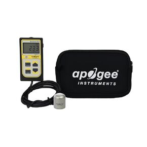 Apogee Instruments MQ-610: 400-750 nm ePAR Meter with AM-310 Telescopic Wand - Meter for Extended Range LED Greenhouse Grow Lights, Sunlight, and Plant Care