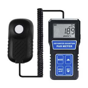 Par Meter Quantum Par Meter for led Grow Lights, PPFD Meter with 400-700nm Wavelengths Range, Data Logging, Calibration Function, PPFD Meter for LED Grow Light, Greenhouse, Grow Room