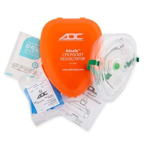 ADC 4053 Adsafe CPR Mask Pocket Resuscitator 1 Kit with Replaceable Valve