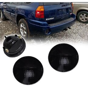 GTINTHEBOX Smoked Lens Rear Bumper Reflector Tail Brake Reverse Backup Light Compatible with 2006-2009 Pontiac Solstice & 2002-2009 GMC Envoy