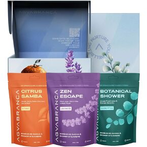 Eucalyptus Shower Steamers Aromatherapy - 7 USA Made Shower Bombs Aromatherapy, Menthol Shower Steamer Sinus Relief, Shower Eucalyptus Steamers, Mothers Day Gifts for Mom, Spa Gifts for Women Her, Men