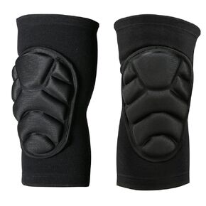 Wanlvhu Protective Knee Pads Thick Sponge Volleyball Knee Pads Collision Avoidance Knee Sleeve Anti-Slip Breathable Sports Knee Brace for Football Basketball Running Dance (Black, X-Large)
