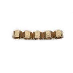 LTWFITTING Brass 5/8" OD Flare Cap, Brass Flare Tube Fitting(Pack of 5)