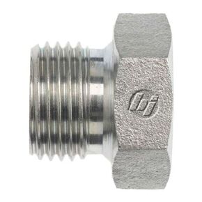 Brennan Industries 9522-P-04 Steel He x Plug, 1/4"-19 Male BSPP