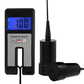 Digital 18mm Thickness Window Tint Meter 100% Range Glass Plastic Visual Light Transmission with Sensor