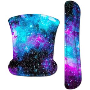 RICHEN لوحة المفاتيح مسند المعصم ومسند المعصم الماوس دعم لوحة الماوس، قوي ومريح وخفيف الوزن لسهولة الكتابة وتخفيف الألم - دعم مريح (أسود) in Kuwait