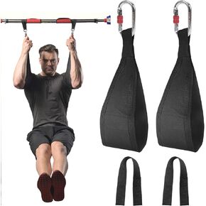 DASKING Fitness Ab Straps, 1 Pair Gym Hanging Sling Straps with Quick Locks for Pull Up Abdominal Training Workout Equipment