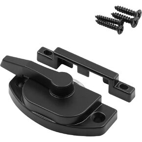 Prime-Line F 27638 Window Sash Lock, 2-1/16 on Hole Centers, with Keeper, Diecast Cam Action, Matte Black (Single Pack) in Saudi Arabia