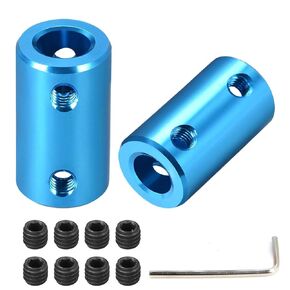 TOCHUN 2pcs 8mm to 8mm Bore Rigid Coupling Set Screw L25XD14 Aluminum Alloy-Shaft Coupler Connector for 3D Printers, Robot,Motor Accessories