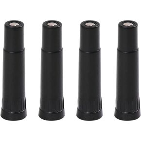 X AUTOHAUX 4 Pcs Screw-on Valve Cap Stem Extension Wheel Tire Cap Extender Adapter for Auto Car Truck with Length 39mm Plastic Black