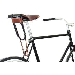 oopsmark U-Lock Holster for Kryptonite Bicycle Locks; Leather D-Lock Holder for More Quiet Bike Ride