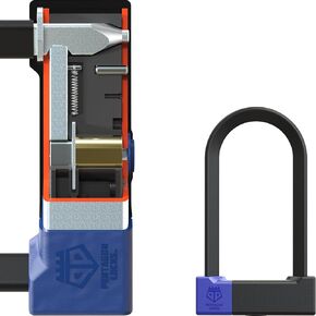 PENTAGON Bike U Lock - Patented Heavy Duty Anti Theft Bicycle ULock - Ultra Lightweight Sold Secure Gold Bike Security D Lock with Keys for Bikes Electric Bikes and Scooters