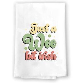 St Patricks Day Kitchen Dish Tea Towel Decoration | Decorative Bathroom Hand Decor | Holiday Shamrock Gnomes Bath Towels | Spring Winter Green Home Decor | Saint Patrick's Day Paddy's Day Paddys