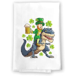 St Patricks Day Kitchen Dish Tea Towel Decoration | Decorative Bathroom Hand Decor | Holiday Shamrock Gnomes Bath Towels | Spring Winter Green Home Decor | Saint Patrick's Day Paddy's Day Paddys in Kuwait