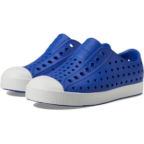 Native Shoes Kids Jefferson (Little Kid/Big Kid) - Shoes for Kids - EVA Upper - EVA Lining and Insole Adventure Blue/Shell White 12 Little Kid M