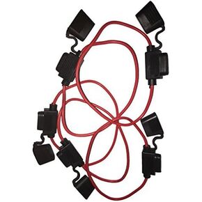 KOLACEN Automotive Car Truck in-line 18 Gauge Fuse Holder for Regular Standard Blade Type Fuse 5 Pieces + 10 Pieces Standard Blade Fuse 5Apm 10Amp