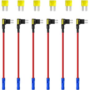 MuRealy Micro 2 Car Fuse Taps - Premium Add a Circuit Fuse Tap 12V and 20AMP Micro 2 Fuses, Automotive Replacement Fuse Holders, Fuse Jumper for RV Trucks Boats (10 Pack)