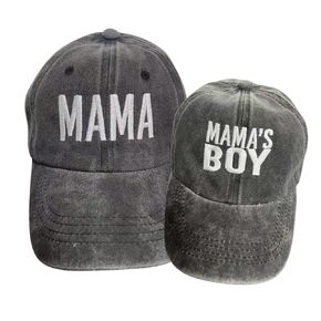 Mama Mama's Boy Hat, Cute Mother Son Hats, Mom And Son Matching Hats, Mothers Day Gift For Boy Mama, Set of 2 Matching Toddler And Mommy Hats. Boy Mom Gift BLACK