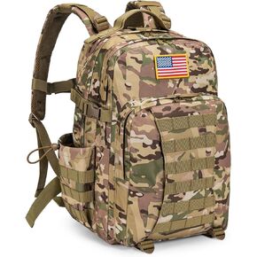 CVLIFE Military Tactical Backpack, 40L Army Backpack for Men and Women, Tactical Hunting Backpack, 3 Day Assault Pack Backpack for Hunting, Fishing, CP