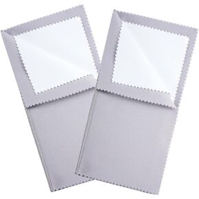 Lystaii 2 قطعة تنظيف المجوهرات وتلميع القماش مجوهرات تنظيف القماش متعدد الطبقات مجوهرات تلميع الملابس القطن تلميع القماش للمجوهرات الذهبية والفضية والبلاتينية الحفاظ على مشرقة in Kuwait