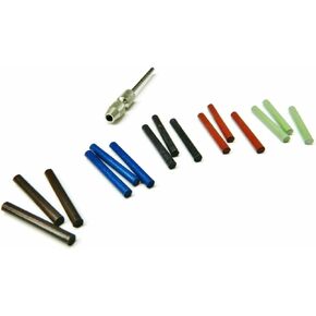 2mm Silicone Pin Polishing Points 15Pc Assortment of 5 Grades and Chuck Mandrel