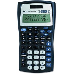 Texas Instruments TI-30X IIS 2-Line Scientific Calculator, Black with Blue Accents, 6 Pack