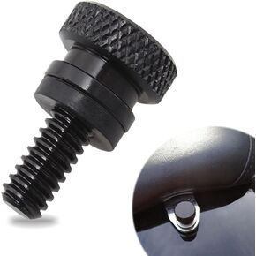 Jawmoy Pack of 1 Seat Screw, Motorcycle Modification Accessories, Knurled Fender Seat Bolt, Compatible with Harley Davidson (Silver)