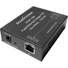 Dualcomm ETAP-1000 Zero-Delay Fast Ethernet Copper Tap