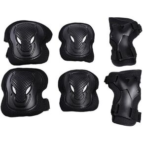 Unisex Teens/Youth/Adults Knee Pad Elbow Pads Wrist Guards Protective Gear Guards Set for Skating Scooter Skateboard Rollerblade Roller Skates Cycling Bike Inline Riding Extreme Sports