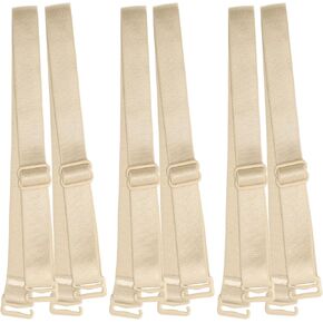 Xlrhong 3 Pairs Bra Straps Replacement, Adjustable Thick Bra Straps for Detachable Bras, Lingerie Bra Straps 0.7 Inch Width(Nude)