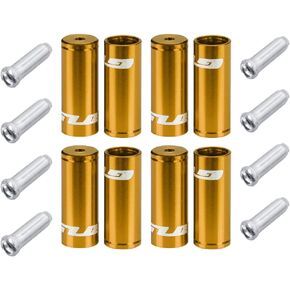Jagwire Ferrule Housing Kit - 4mm 5mm and Cable Ends Included - Bicycle Brake and Shifter Ferrule Kit (9 Color Options)