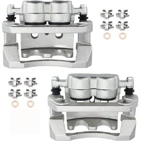 DRIVESTAR 18B5076 18B5077 Rear Brake Calipers, 2008 2009 2010 2011 2012 for Ford F250 Super Duty, 2008-2012 for Ford F350 Super Duty, OE-Quality New Disc