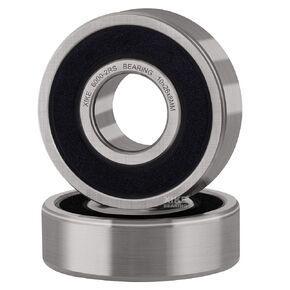XiKe 2 Pcs 6003-2RS Double Rubber Seal Bearings 17x35x10mm, Pre-Lubricated and Stable Performance and Cost Effective, Deep Groove Ball Bearings.