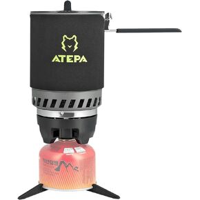 ATEPA المحمولة الظهر موقد 0.9L/1.8L خفيفة الوزن موقد للتخييم مخيم مواقد الغاز للمشي في الهواء الطلق الصيد الصيد