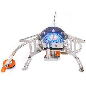 widesea 3500W Camp Stove, Windproof Collapsible Camping Gas Stove, Portable Backpacking Stove with Piezo Ignition for Outdoor Backpacking, Hiking and Picnicking