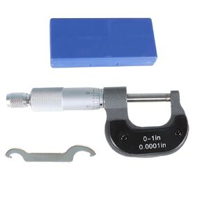 kimllier 0-1 Inch Precision Outside Diameter Micrometer Accuracy 0.0001 Inch Carbide with Ratchet Stop Thimble