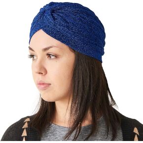 CHARM Womens Fortune Teller Turban - Glitter Fashion Afro Headwrap Boho Chemo Hat