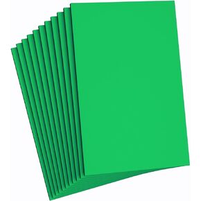 Do²ping Dark Green Foam Sheets Crafts, 8.5x5.5 Inch Eva Craft Foam Paper for Crafts Project Classroom Scrapbook DIY Cosplay (Dark Green-10 Sheets)