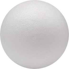 Crafjie Craft Giant Foam Balls (8 inch, 1Pack), Arts and Crafts Supplies, Smooth Large White Polystyrene Foam Balls, Holiday Crafts Making and School Projects and Modeling Projects.