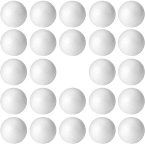 FFchuanhe 6 Pack Craft Foam Balls 4 inch, White Polystyrene Smooth Round Balls, for Arts and Crafts Supplies, School Project, Weddings, Christmas, Home Decoration
