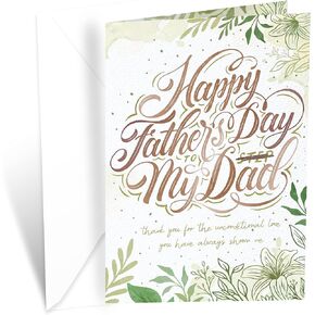 Prime Greetings Father's Day Card For Father To Be, Expecting Dad, Expectant Fathers, Dad To Be, Made in America, Eco-Friendly, Thick Card Stock with Premium Envelope, Packaged in Protective Mailer