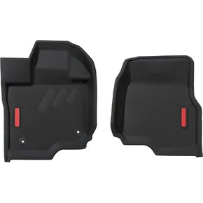 BaseLayer Front & Rear Car Mat Kit for Ford F-150 Trucks - Custom Fitted Waterproof Floor Mats for (2015-2024) F-150 Vehicles, F-150 Lightning, Durable All-Weather Mats - Made in USA (Gray)